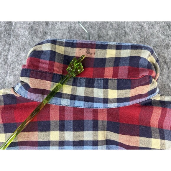 Rockies Women's XXL Western Shirt Red Blue Plaid Button Long Sleeve 2XL - Picture 5 of 9